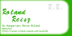 roland reisz business card